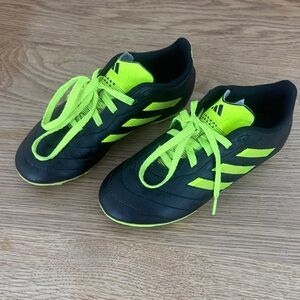 Adidas Kids Neon Green and Black Soccer Cleats